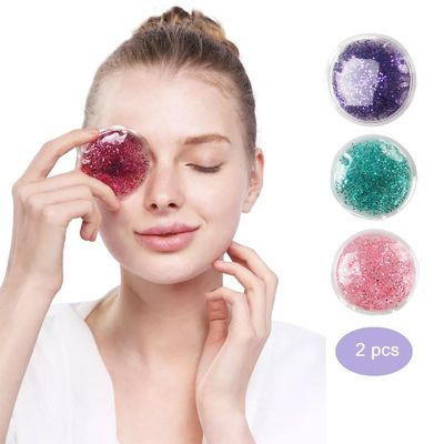 Reusable Hot Cold Therapy Heat Ice Gel Pack First Aid Sports Eye Head Pain Relief Fatigue Soft Gel Eye Pads Sleeping Cover