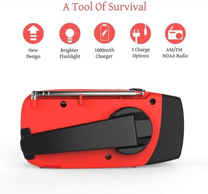 Gear Kit Emergency Survival Supplies Hand Crank Solar Radio Charger Cell Phone Flashlight Usb