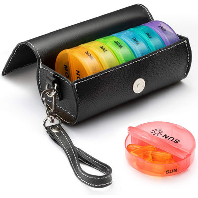7 Day Am Pm Weekly Monthly Pill Dispenser Box With Alarm Case Travel Timer  15.4x9x6.5cm