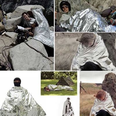 Outdoor Survival Reflective Life Blanket Emergency Rescue  Gold Silver Cold Insulation  First Aid Blanket