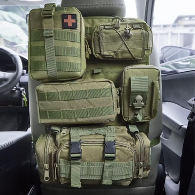 Tactical Truck Organizer 0.17KG Green Oxford Cloth Molle Bag