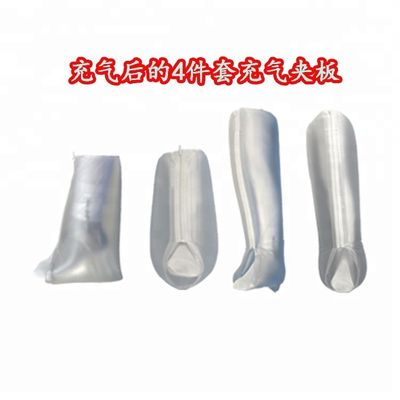 PVC Inflatable First Aid Air Splints 6-Piece Set for Travel Emergency