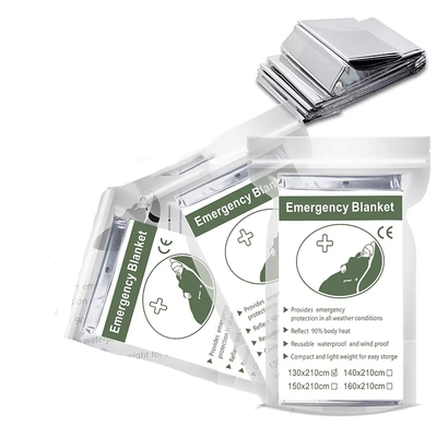Emergency Blanket 160x210cm PET Film Gold Silver Waterproof Survival