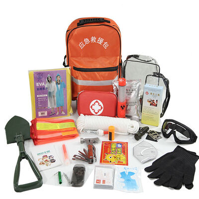 Kit di emergenza di salvataggio per esterni Protezione della sicurezza Terremoto Famiglia forniture di emergenza Kit di riserva kit di primo soccorso kit standard Set Board