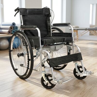 SL-L01eclining-Commode-Wheelchair